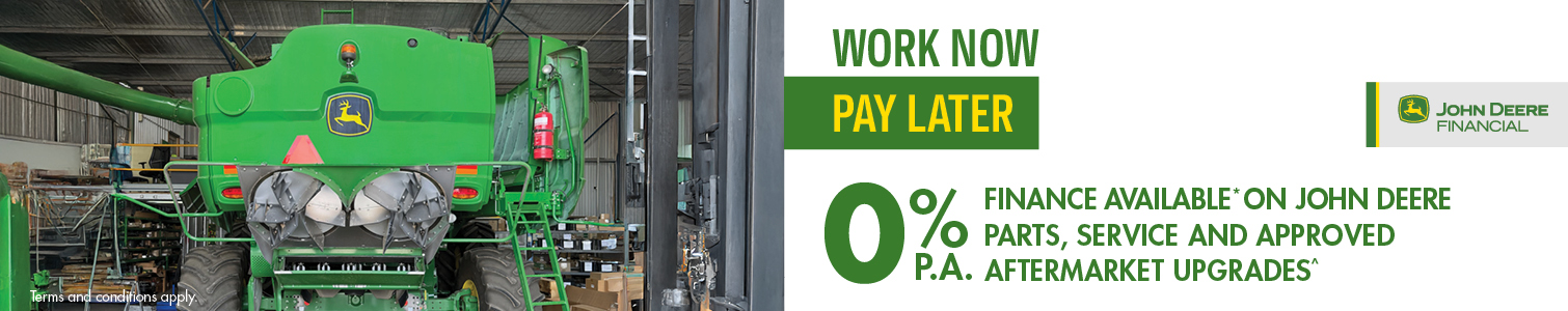0% p.a. Finance* on Agricultural Equipment Parts and Aftermarket Upgrades^