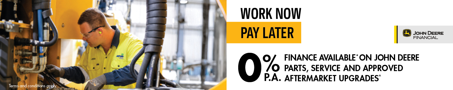 0% p.a. Finance* on Construction Equipment Parts and Aftermarket Upgrades^