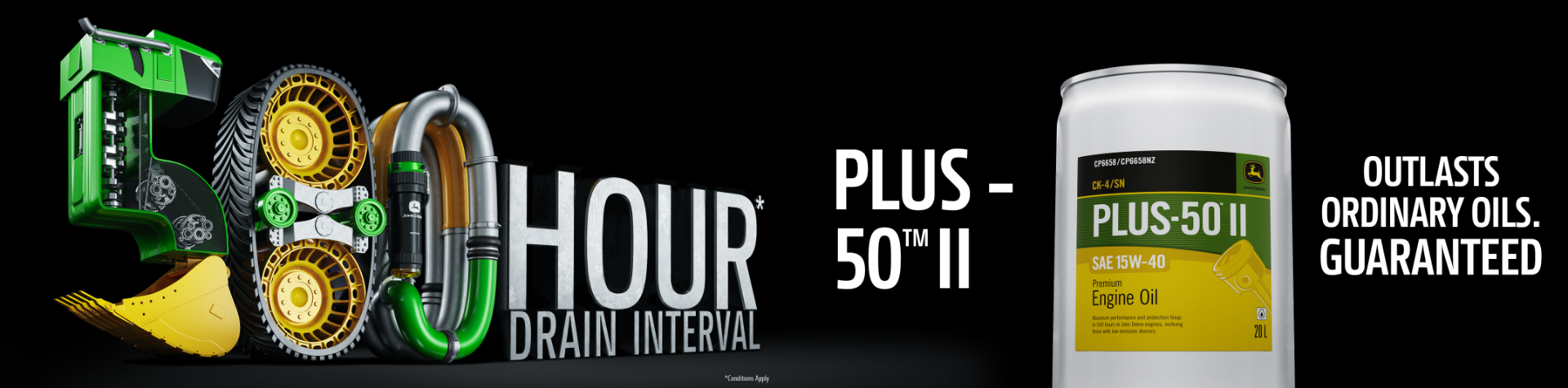 500 Hour* Drain Interval Banner Image